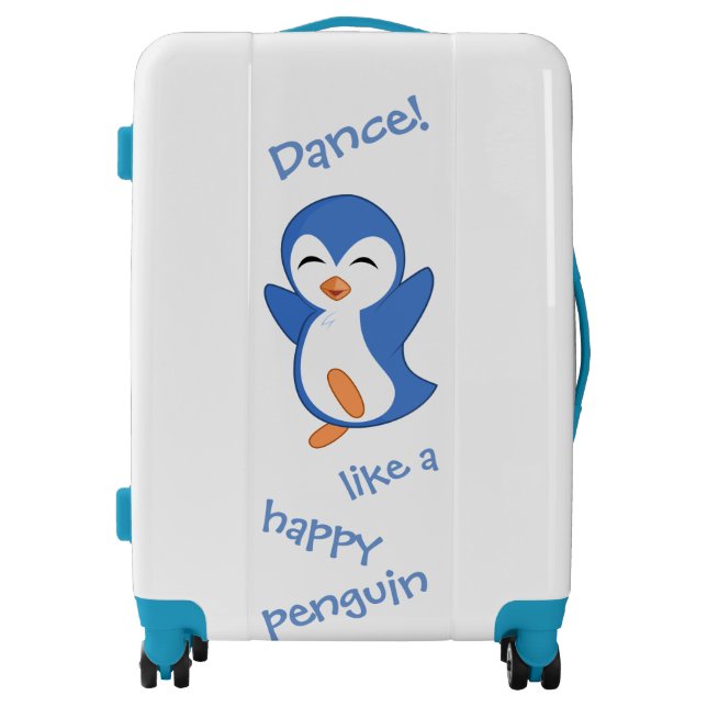 Dance Like a Happy Penguin Luggage (Front)