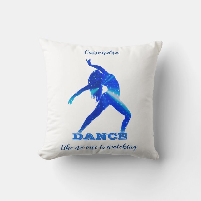 Dance Like no one is Watching Abstract Throw Pillow (Front)