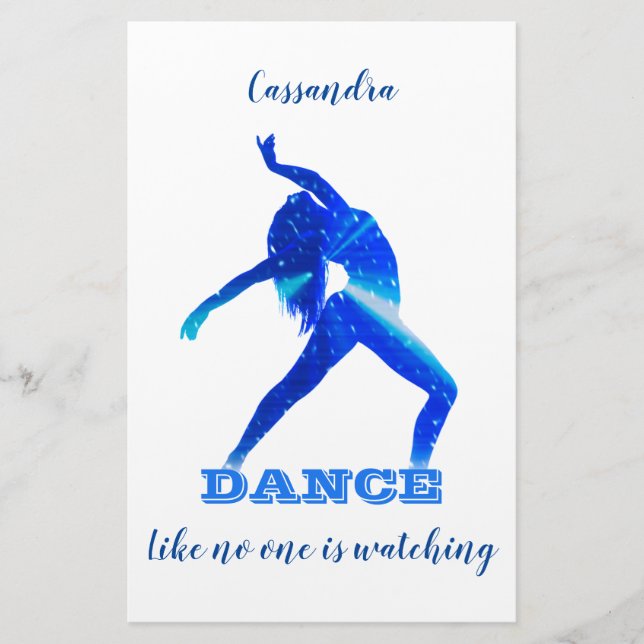 Dance - Like no one is watching Stationery (Front)