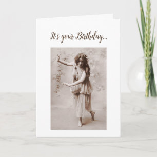 Dance Like No one's Watching Birthday Vintage Card