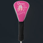 Dance like nobody is watching ballet shoes ladies golf head cover<br><div class="desc">A fun and cool illustration of beautiful pink ballet shoes on faux gold polka dots that are framed by flowing calligraphy fonts that say, dance like nobody is watching. These are perfect for all ballerinas and little girls who want to become one. The background color may be changed to any...</div>