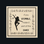 Dance Lovers Music Lovers Inspirational Life Quote Wood Wall Art<br><div class="desc">This is a great design for anyone who loves music,  dance,  and inspirational quotes.</div>