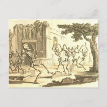 Dance Macabre Momento Mori Postcard by SpookyThings at Zazzle