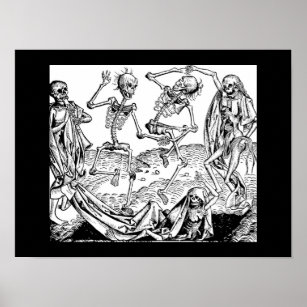 Skeleton Dancing Wall Art & Décor | Zazzle