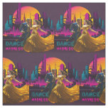 Dance Madness Couple In The Streets of Neon City Fabric