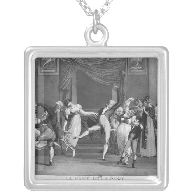 Dance mania, 1809 silver plated necklace (Front)