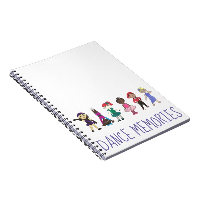 Dance Memories Ballet Tap Jazz Recital Gift Notebook (Right Side)