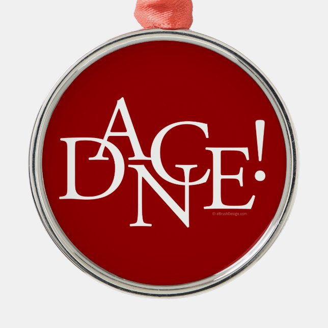 Dance! Metal Ornament (Front)