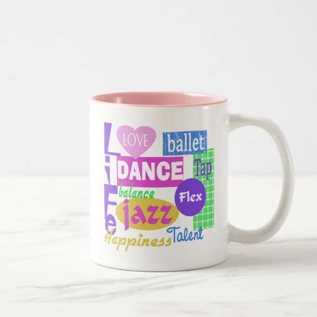 Dance Mix Two-Tone Coffee Mug (Right)