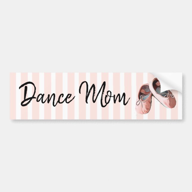 Dance Mom Ballet Slippers bumper sticker (Front)