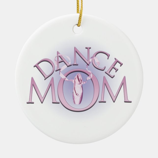 Dance Mom Ceramic Ornament (Front)