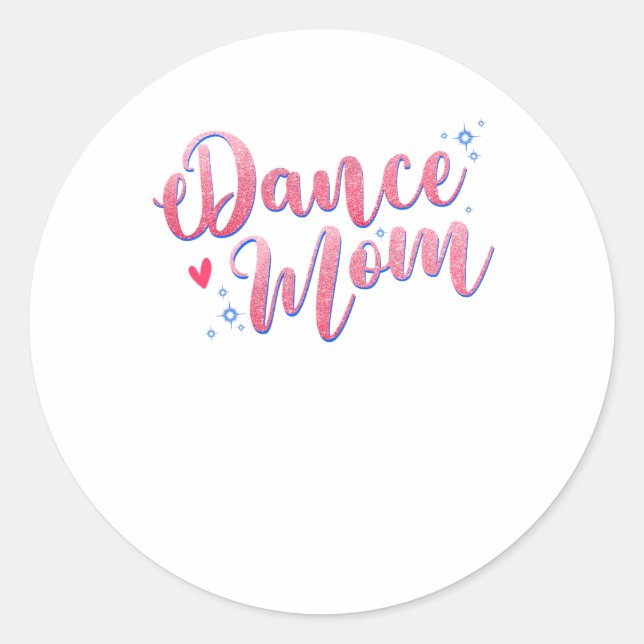 Dance Mom Dancing Mommy Mother Disco.png Sticker (Front)
