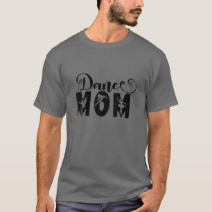Dance Mom Leopard Funny Dance Mom Mother's Day 202 T-Shirt