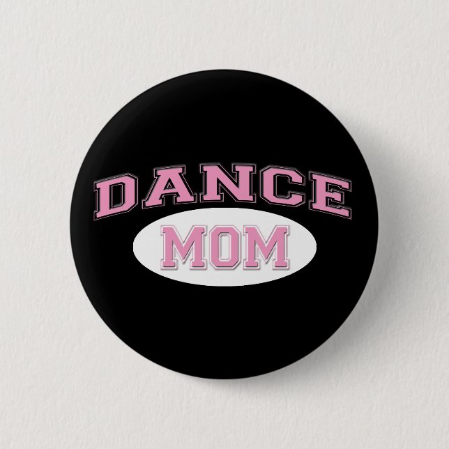 dance mom pink for black button (Front)