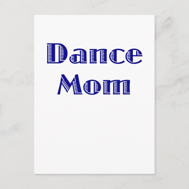 Dance Mom Postcard (Front)