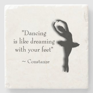 Dance Motivational Stone Coaster