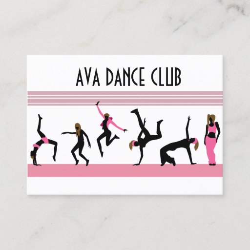 Customizable Dance moves  Business card