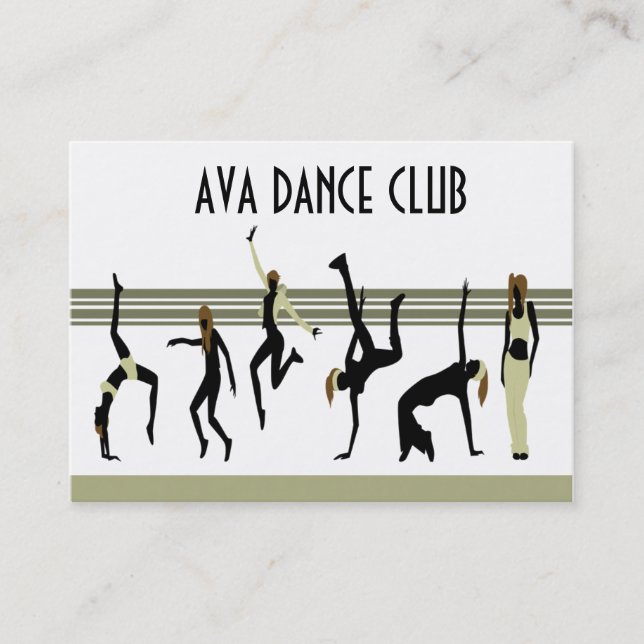 Dance moves  Business card (Front)