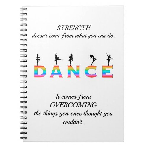 Dance multi_colored notebook