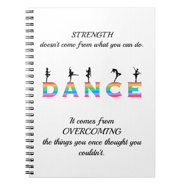 Dance, multi-colored notebook (Front)