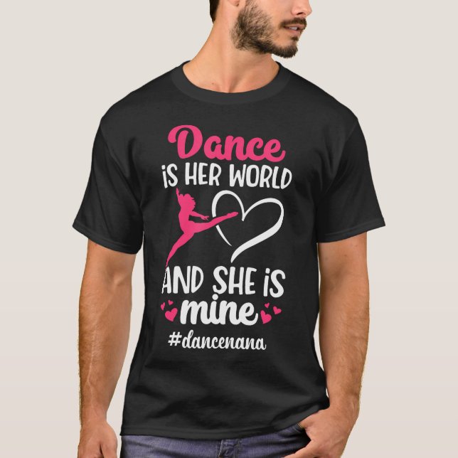 Dance Nana Of A Dancer Nana Grandma Proud Dancing  T-Shirt (Front)