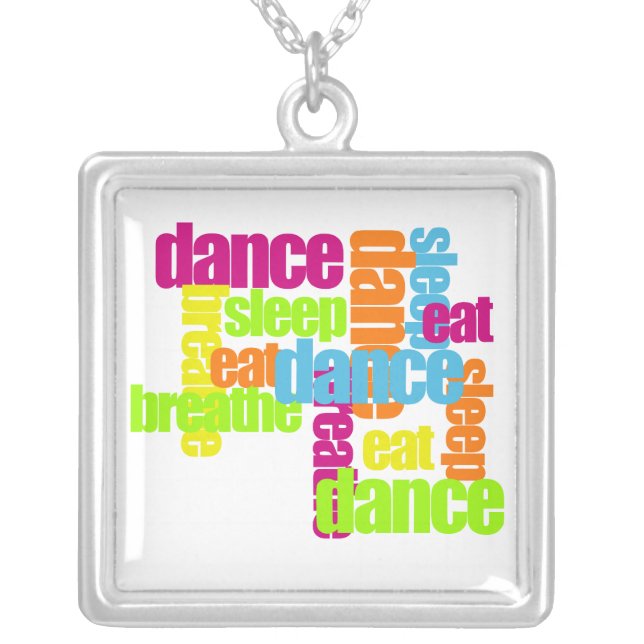 Dance Necessities Silver Plated Necklace (Front)