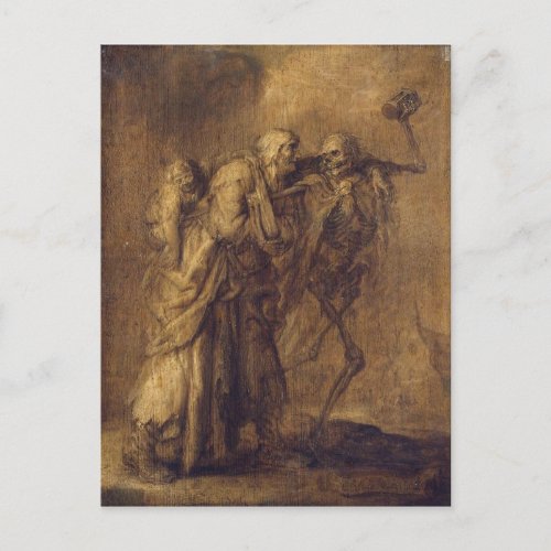 Dance of Death by Adriaen van de Venne Postcard
