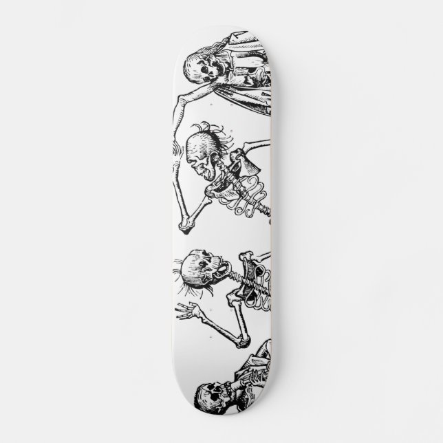 Dance Of Death By Michael Wolgemut 1493 Skateboard Deck (Front)