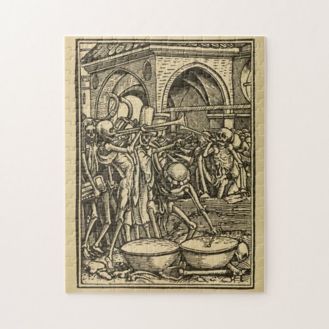 Dance of Death | The Bones of All Men Jigsaw Puzzle (Vertical)