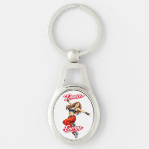 Dance of Energy and Freedom Keychain