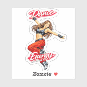 Dance of Energy and Freedom Sticker