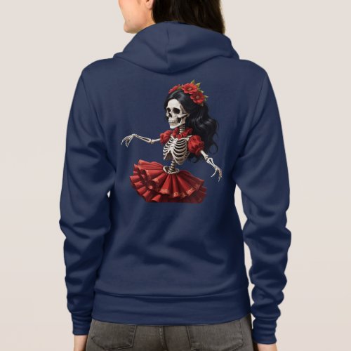 Dance of Life Skeleton on Halloween Hoodie