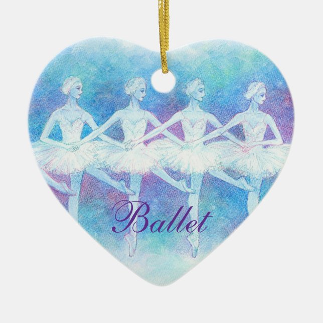 Dance of the Baby Swans Ornament (customizable) (Front)