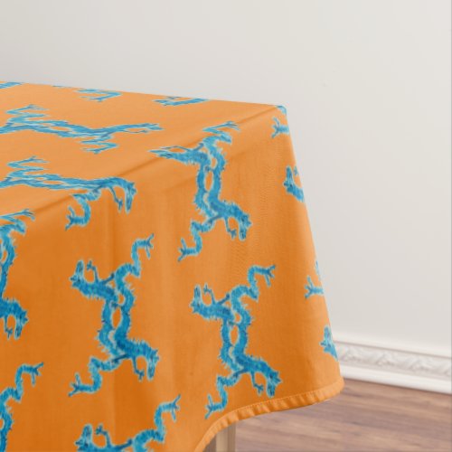 Dance of the Blue Chinese Dragon CC  Tablecloth