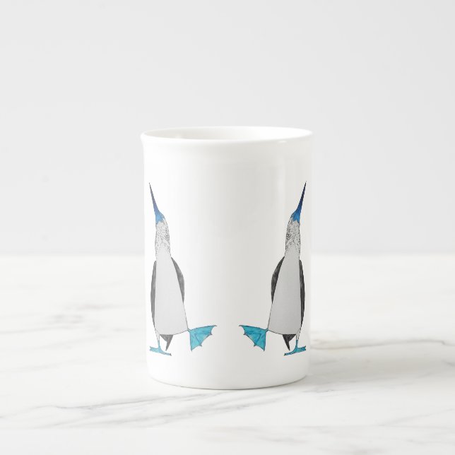 Dance of the Blue Footed Booby Bone China Mug (Front)