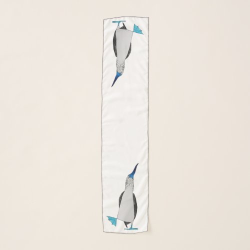 Dance of the Blue Footed Booby Long Scarf