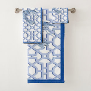 Dance of the Blue Shrimp Bath Towel Set