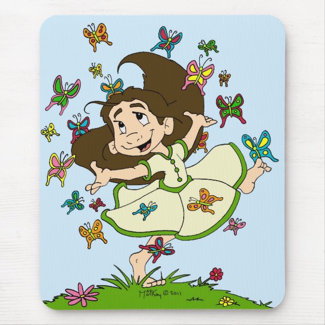 Dance of the Butterflies Mouse Pad (Front)