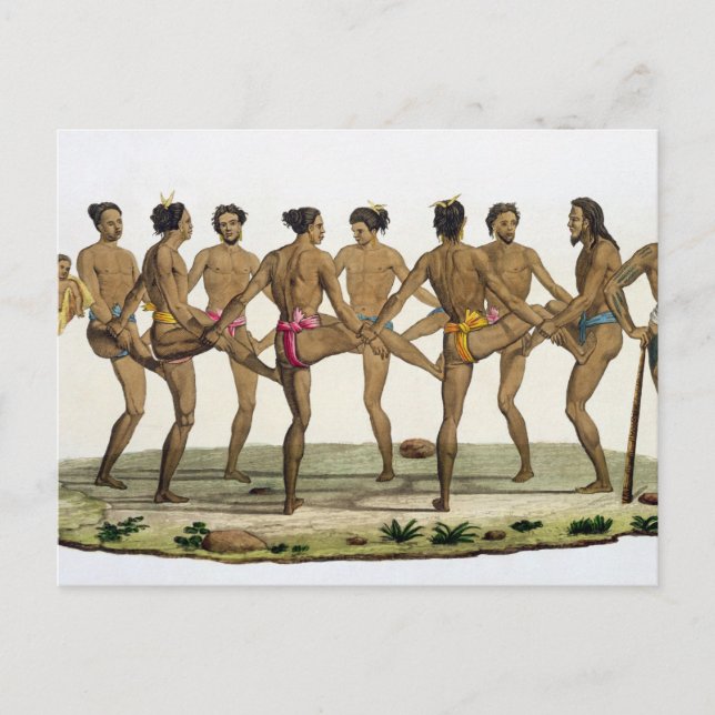 Dance of the Caroline Islanders, plate 22 from 'Le Postcard (Front)