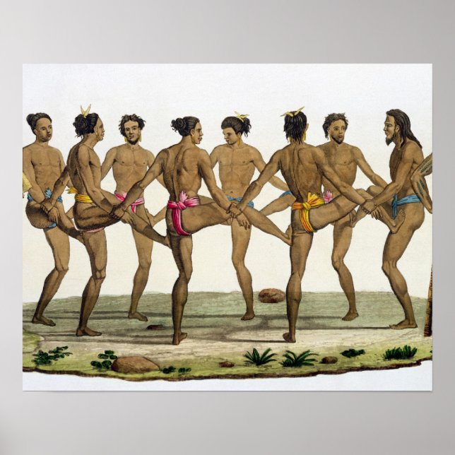 Dance of the Caroline Islanders, plate 22 from 'Le Poster (Front)