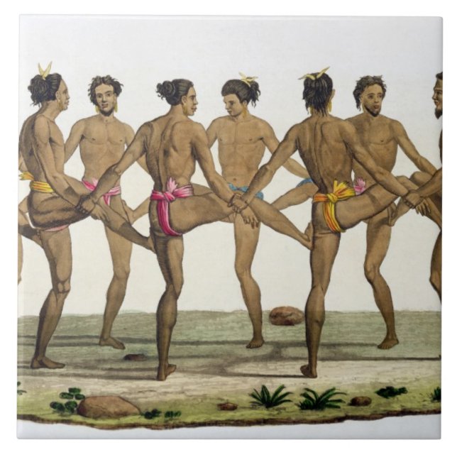 Dance of the Caroline Islanders, plate 22 from 'Le Tile (Front)