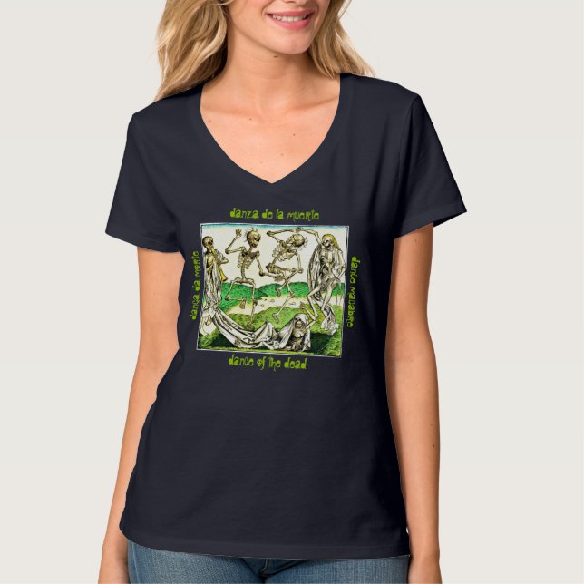 Dance of the Dead - Nano V-Neck T-Shirt (Front)