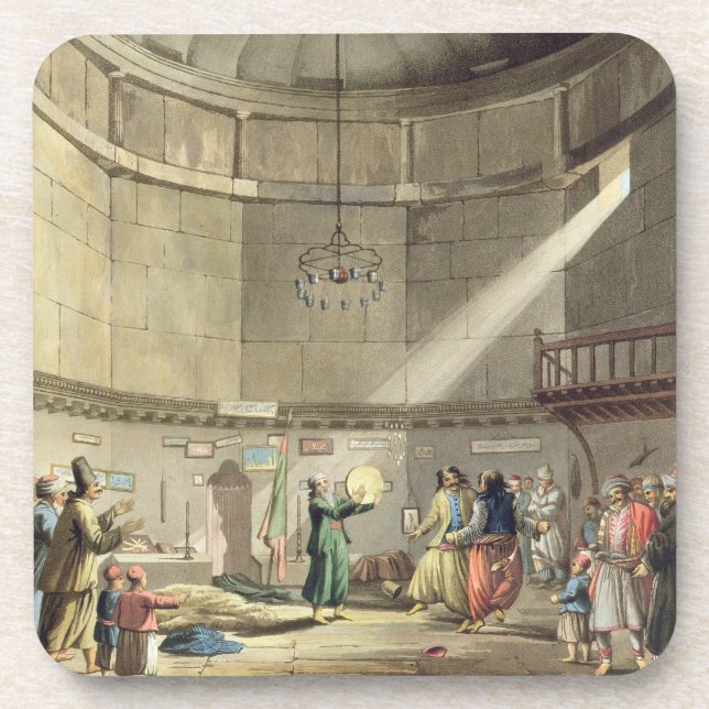 Dance of the Dervishes, plate 3 from Part 1 of 'Vi Beverage Coaster (Front)