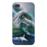 Dance Of The Dolphins Art Case for iPhone 4
