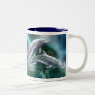 Dance Of The Dolphins Art Mug