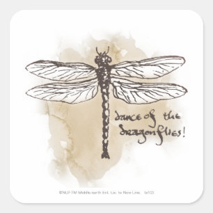 Dance of the Dragonflies Square Sticker