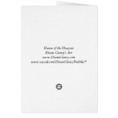Dance of the Dragons - Indigo & Amber Eyes Cards (Back)