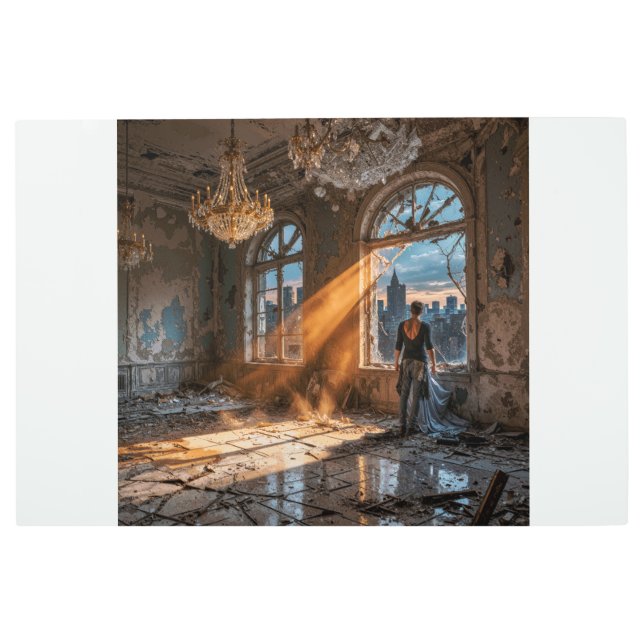 Dance of the Forgotten – Gothic Post-Apocalyptic Metal Print (Front)