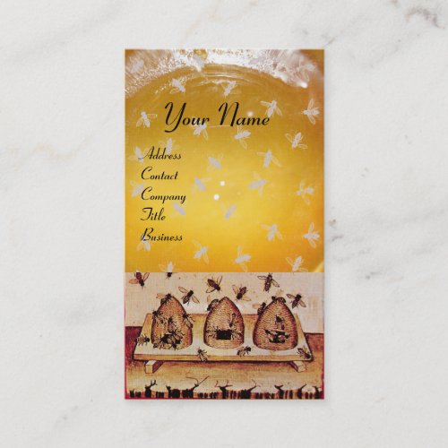 DANCE OF THE HONEY BEES WITH FOUR ELEMENTS BUSINESS CARD