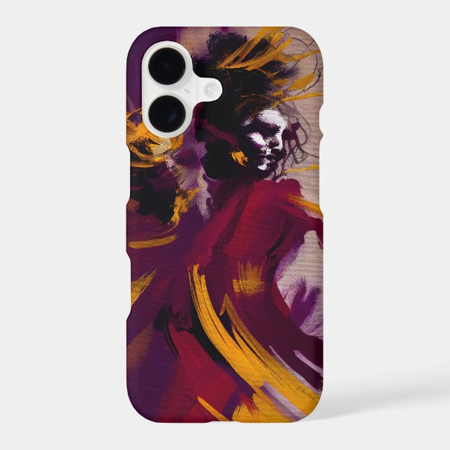 Dance Of The Mind – Expressive Abstract Figure iPhone Case (Back)